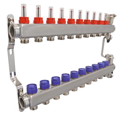 Collecteur PCBT 10 départs en inox - SOMATHERM